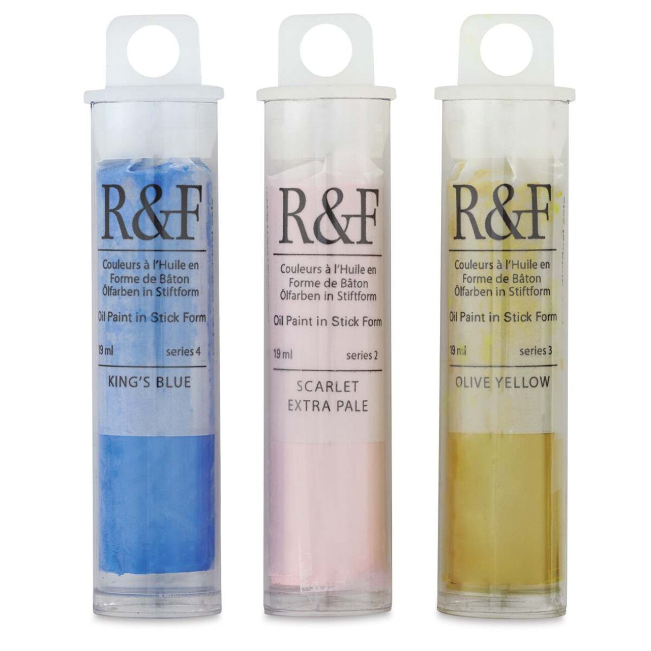 R&F Pigment Sticks - Set of 3, Trial Set 2, Half Sticks